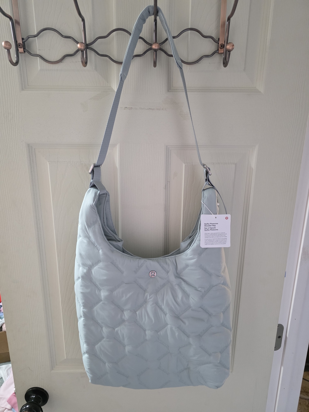 lululemon Quilty Shoulder Bag 14L in Pelican Green NWT